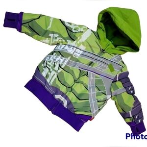 Disney Store Marvel Avengers~Size 2~Green/Purple Hooded Boys Jacket Coat.